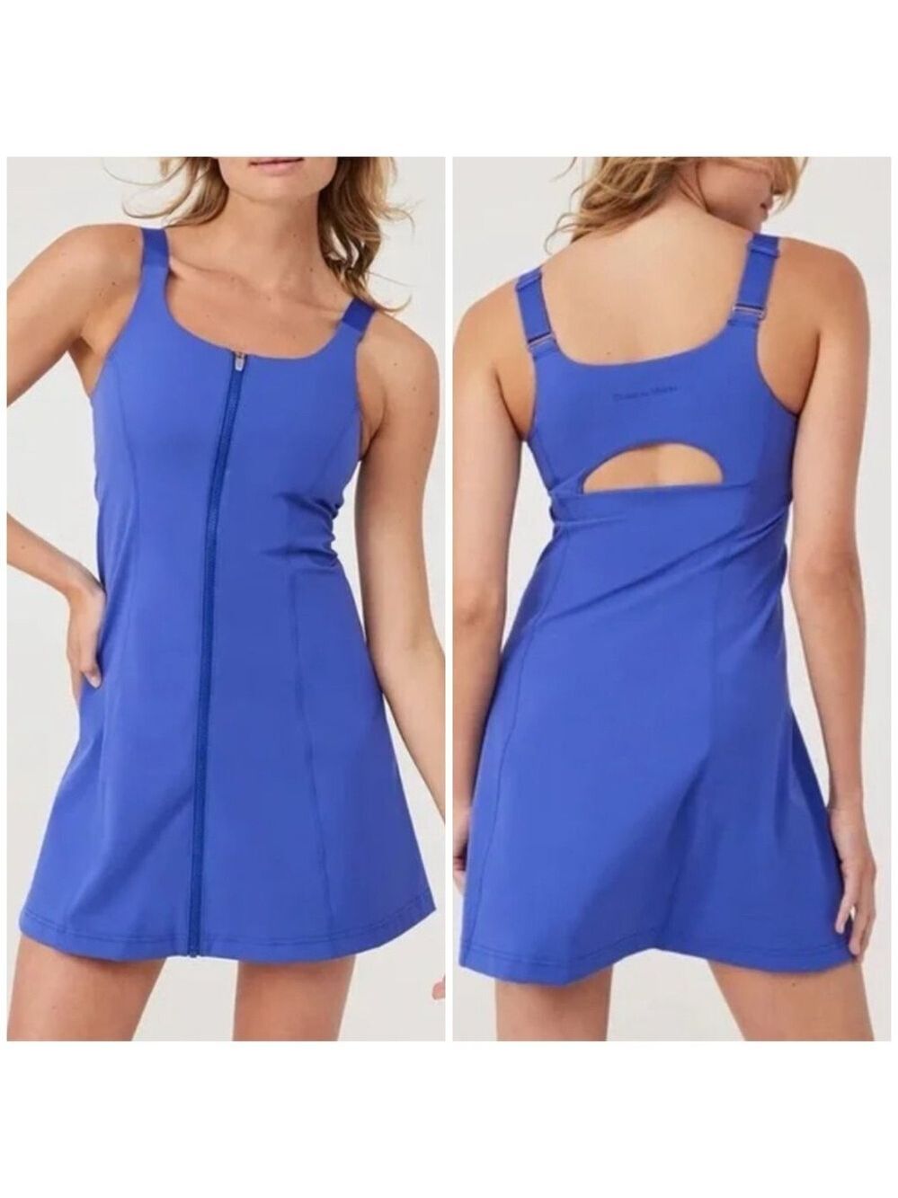 Outdoor Voices Powerhouse Dress in Blue DD Cup